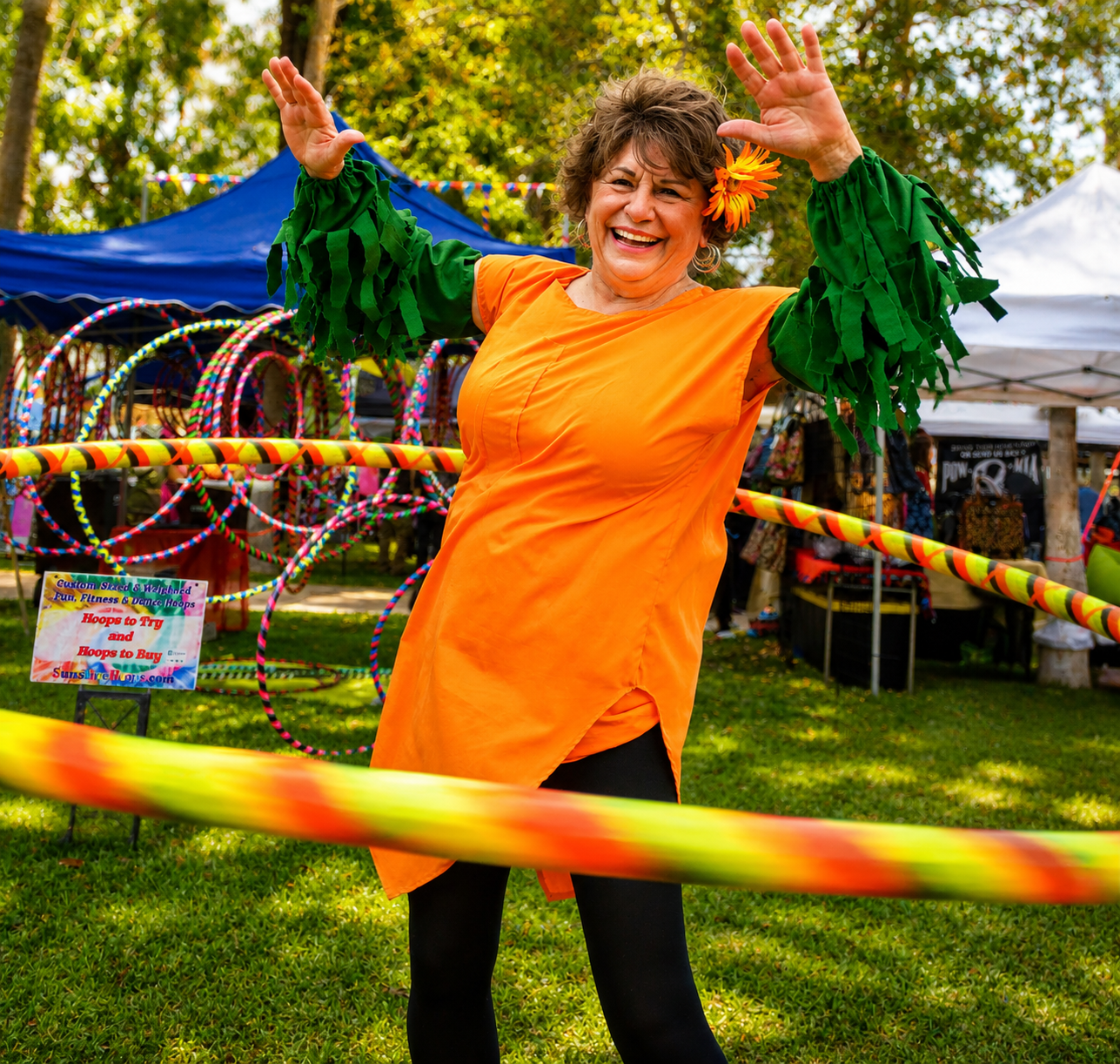 I CAN do it! — Sunshine Hoops Mambo hoop in action